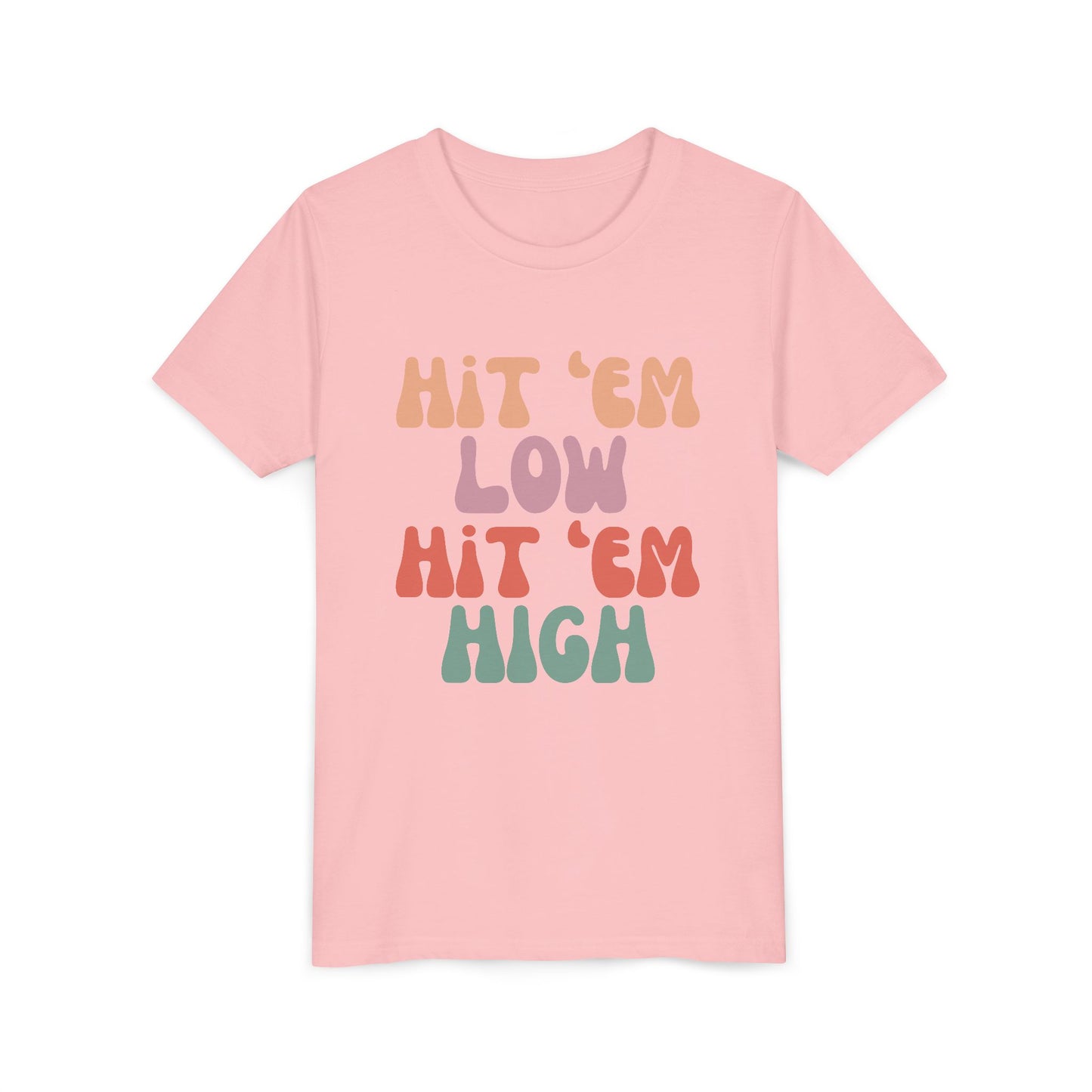 Hit 'em Low. Hit 'em High. - Unisex Kids Tee