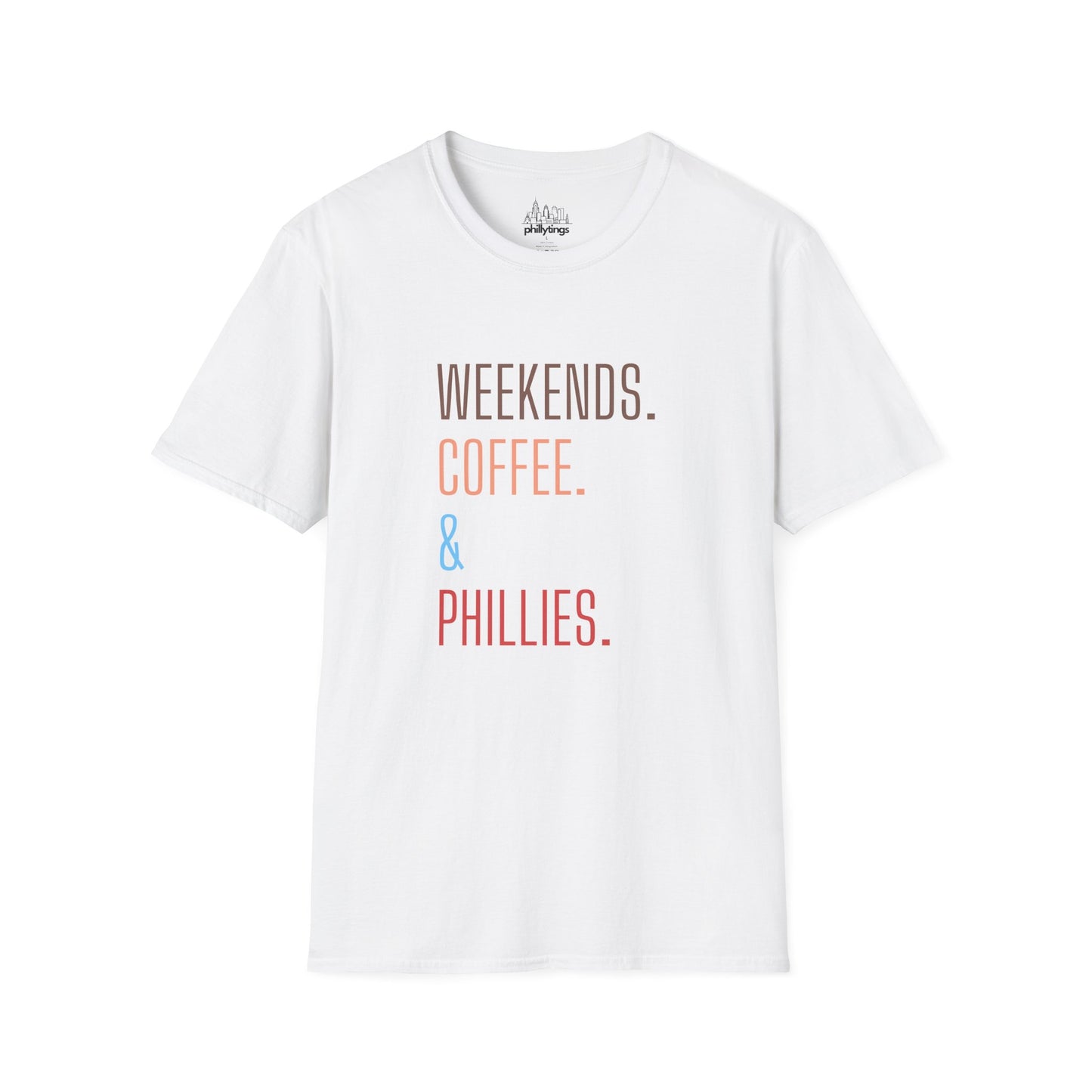 Weekend Coffee & Phillies Unisex Softstyle T-Shirt
