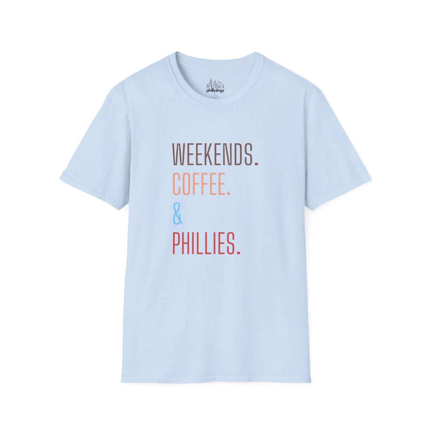Weekend Coffee & Phillies Unisex Softstyle T-Shirt