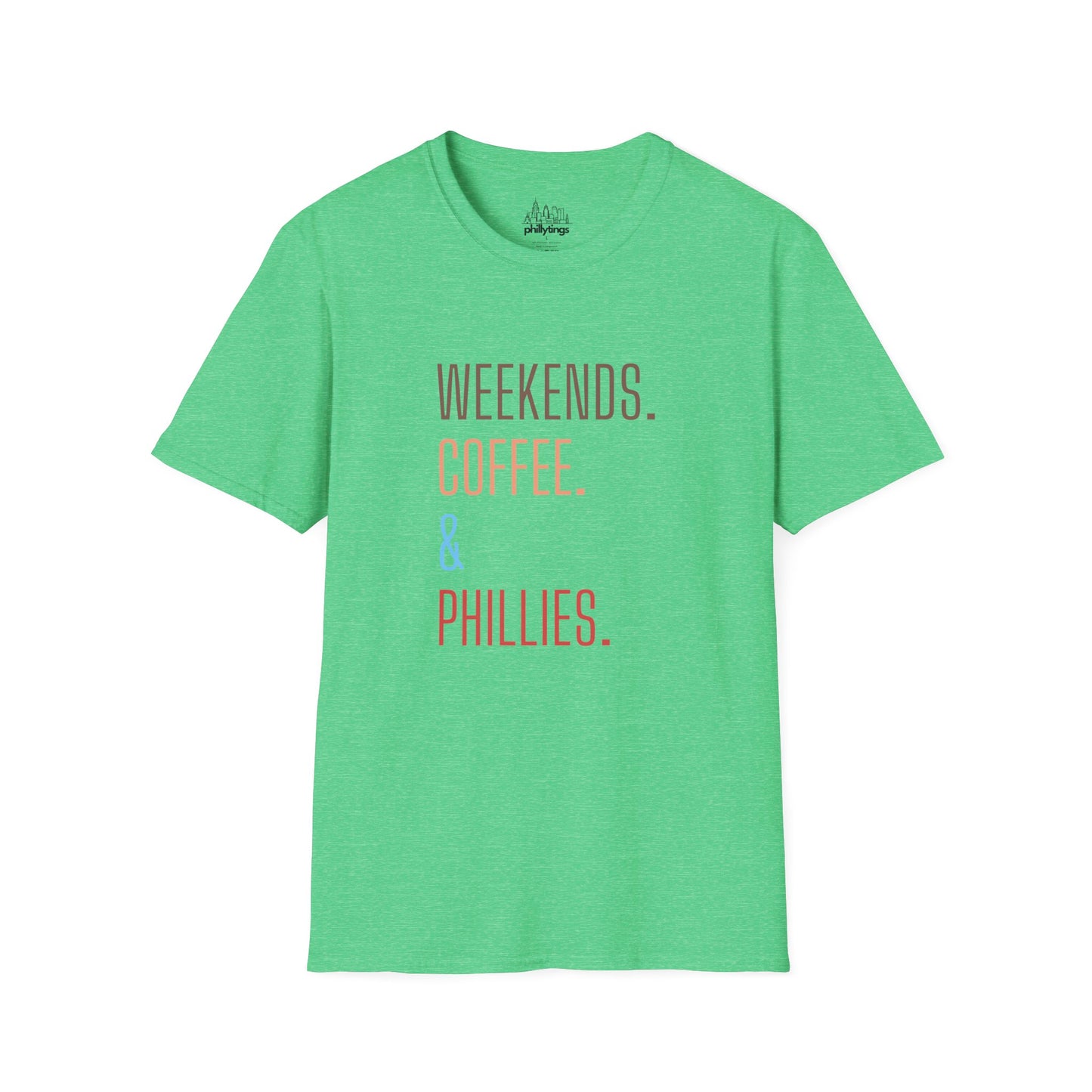 Weekend Coffee & Phillies Unisex Softstyle T-Shirt