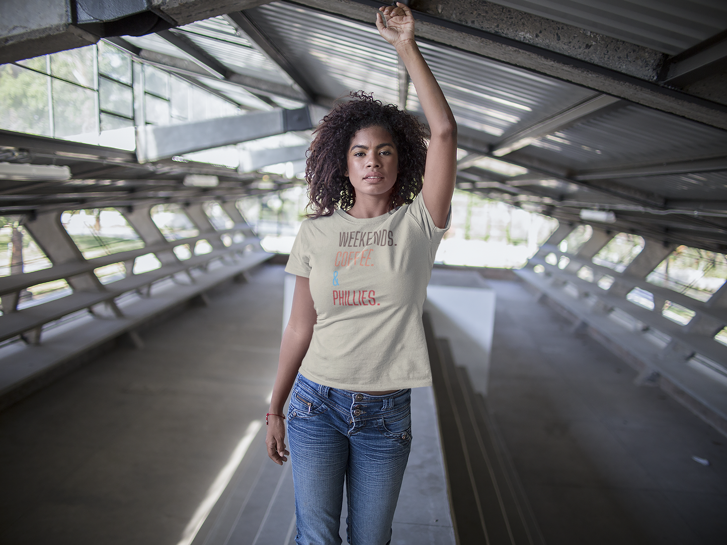 Weekend Coffee & Phillies Unisex Softstyle T-Shirt
