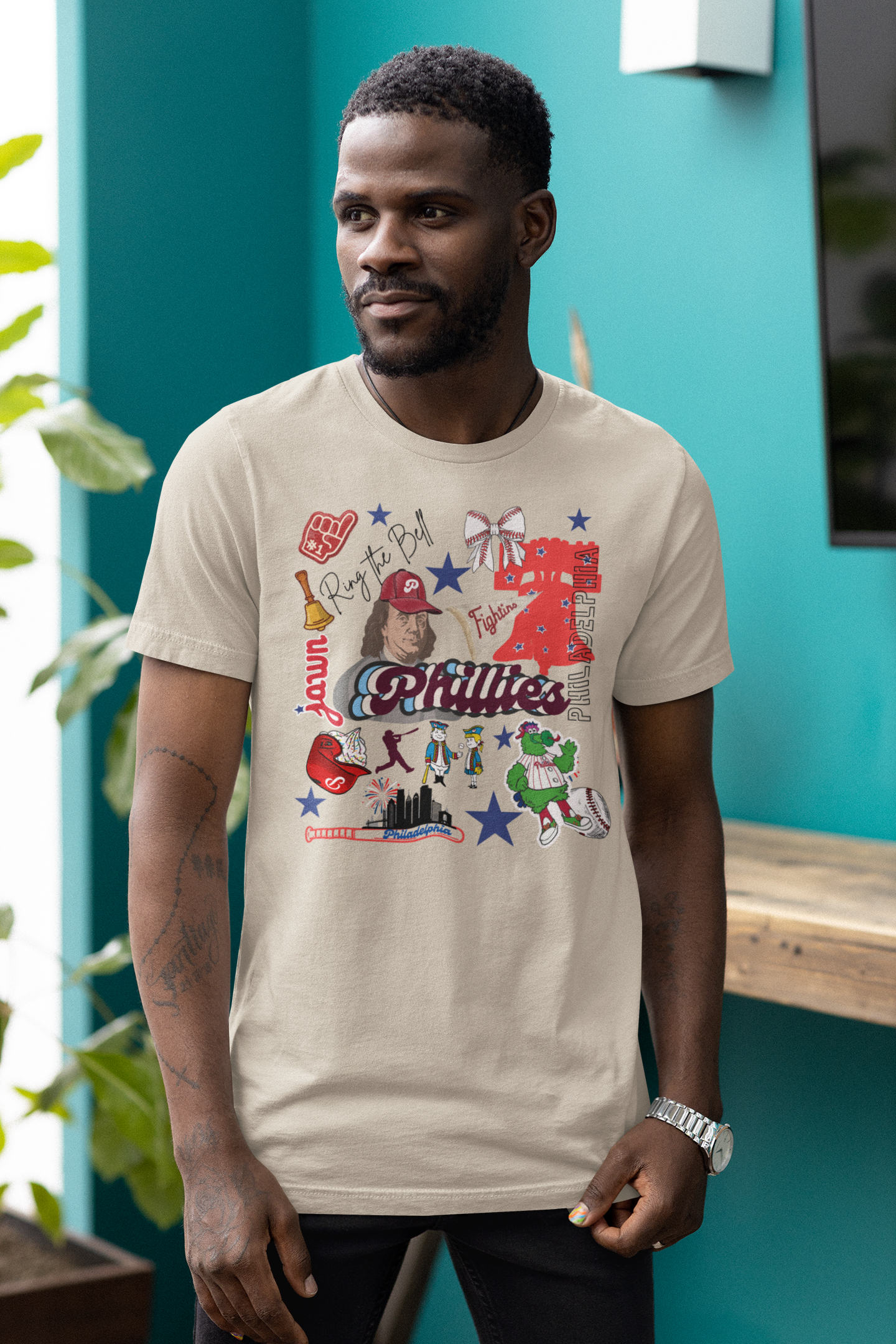 Vintage Phillies Collage - Unisex Tee