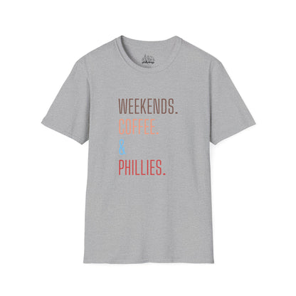 Weekend Coffee & Phillies Unisex Softstyle T-Shirt