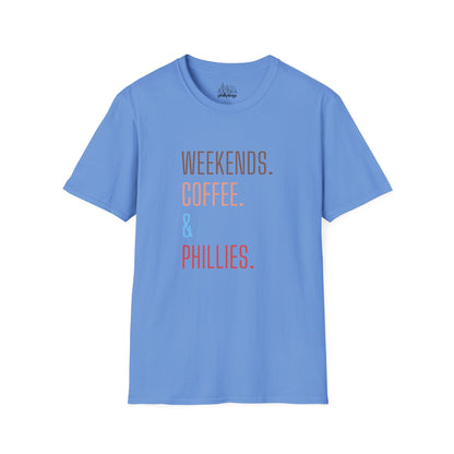Weekend Coffee & Phillies Unisex Softstyle T-Shirt