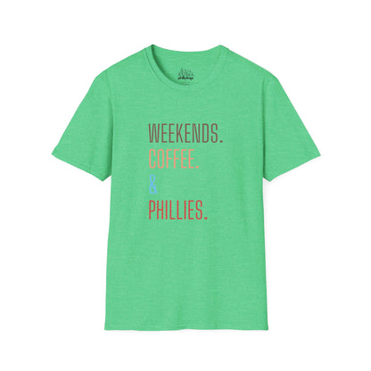 Weekend Coffee & Phillies Unisex Softstyle T-Shirt